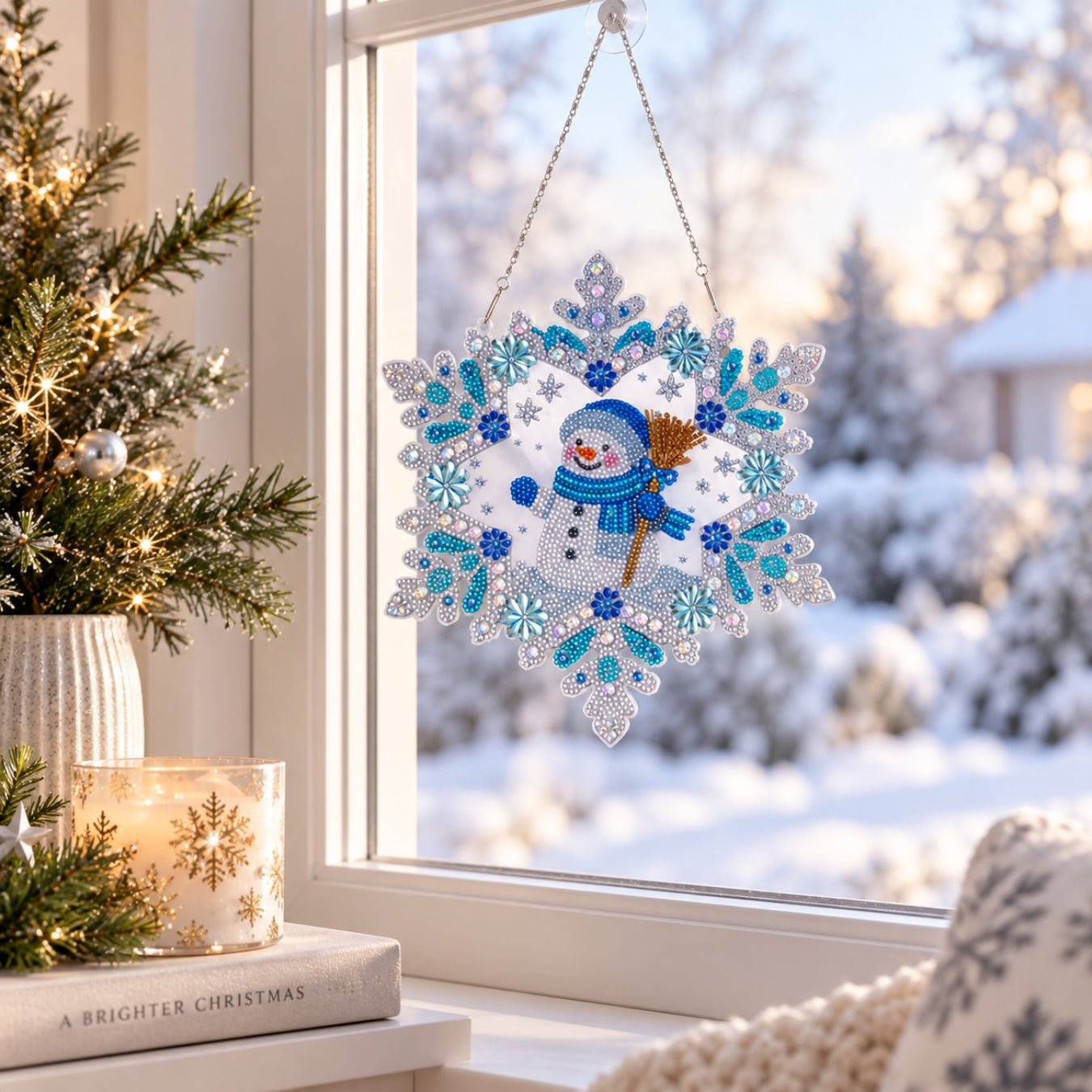Winter Crystal Art Hanging Decoration Kit Set of 2