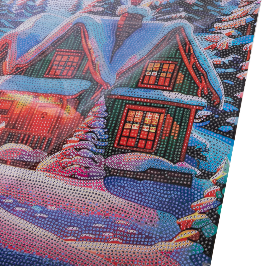 Winter Sunset Crystal Art Scroll Kit 40x50cm 6