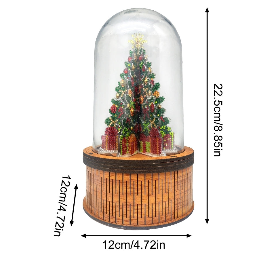 Winter Tree Glow Crystal Art 3D Buildable Scene Kit LED Light Up