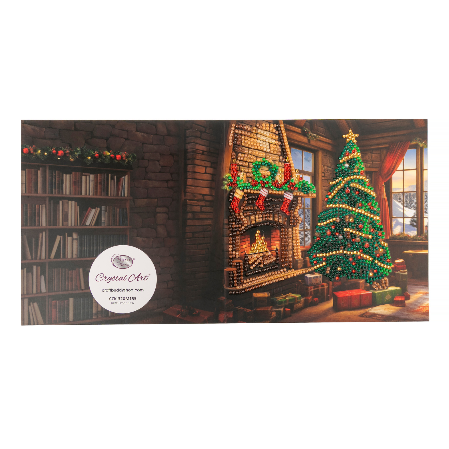 Winter Warmth Crystal Art Card 18x18 card