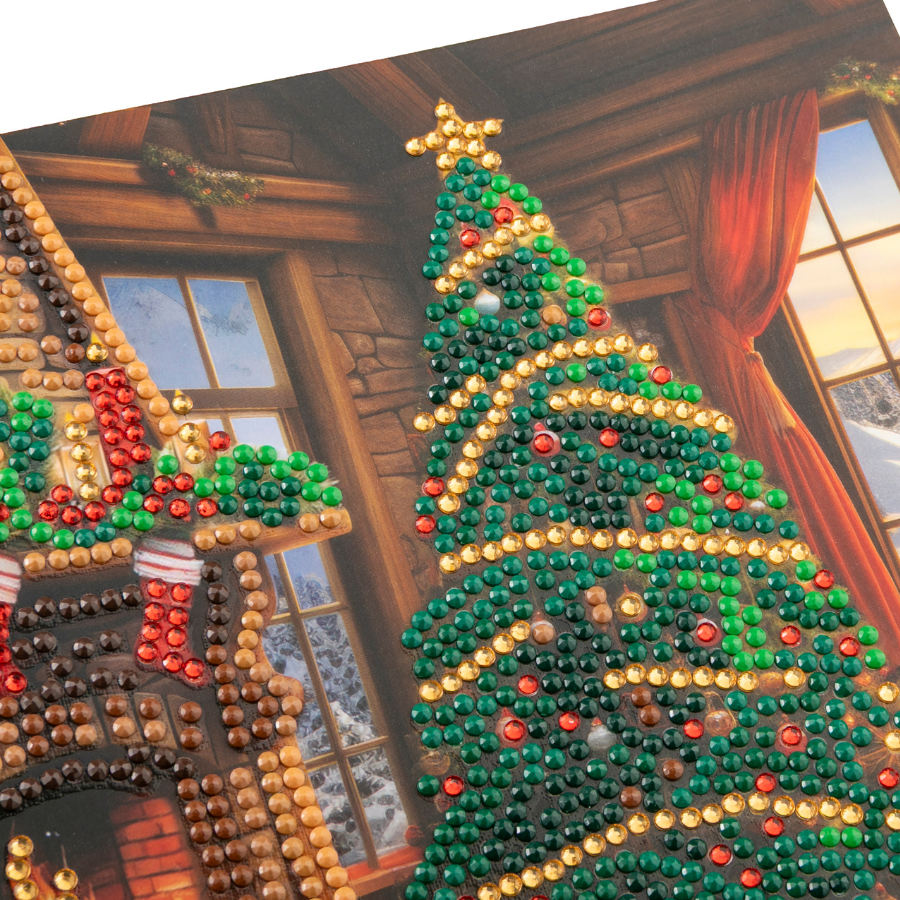 Winter Warmth Crystal Art Card 18x18 gems