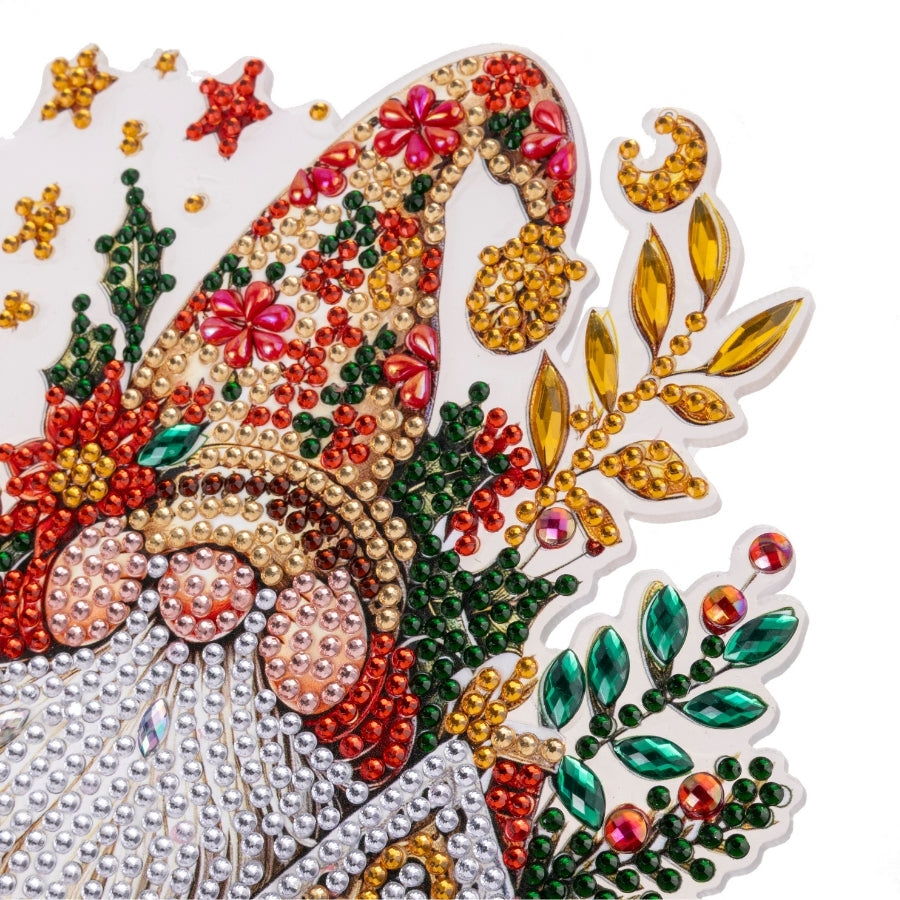 Winter Whimsical Gnomes Crystal Art Decoration Kit Set of 3