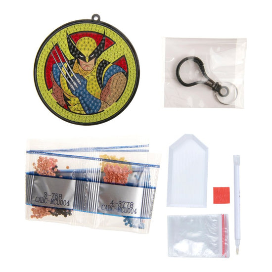 Wolverine Crystal Art Bag Charm Kit MARVEL 5