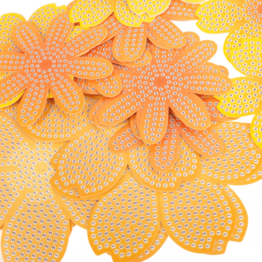 Yellow Orange Crystal Art 3D Flower Kit 1