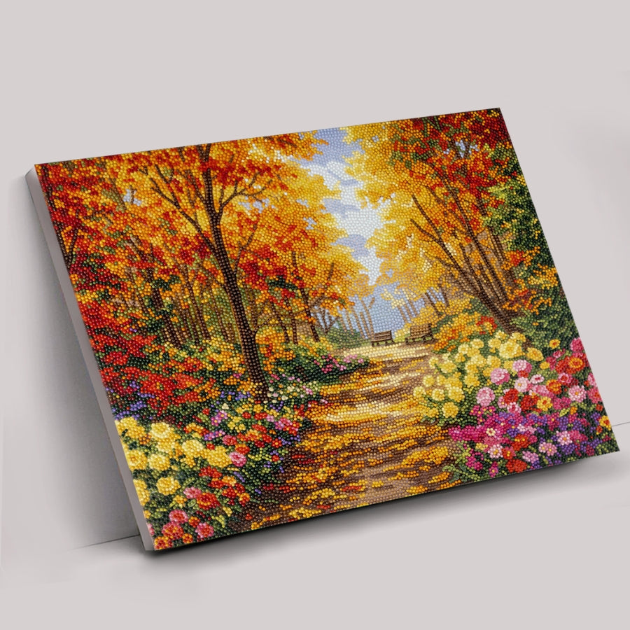 Autumn Park Crystal Art Canvas Kit 40x50cm