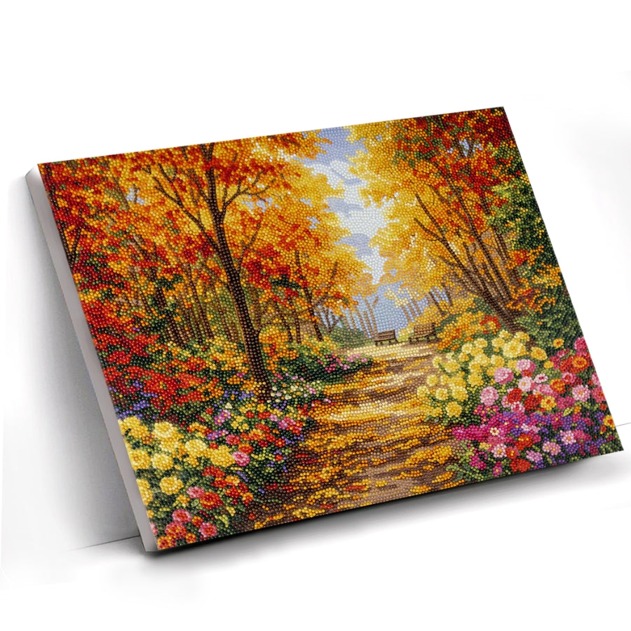 Autumn Park Crystal Art Canvas Kit 40x50cm