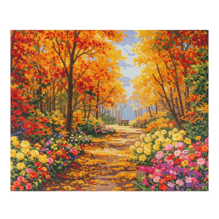 Autumn Park Crystal Art Canvas Kit 40x50cm