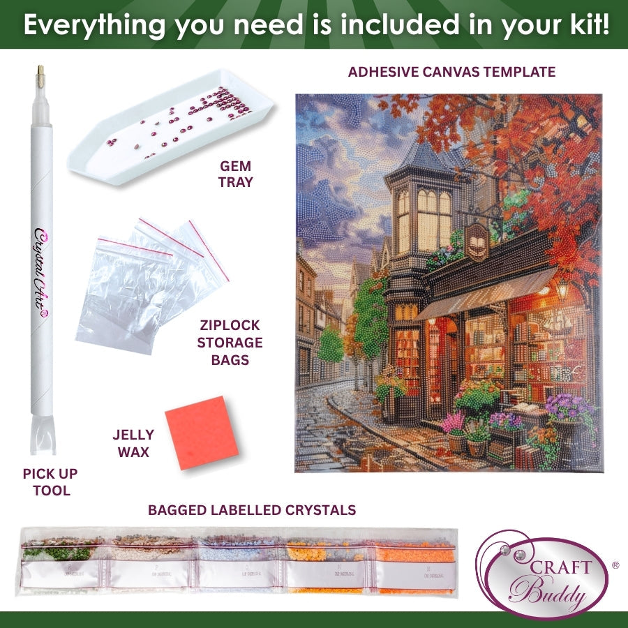 Autumn Park Crystal Art Canvas Kit 40x50cm