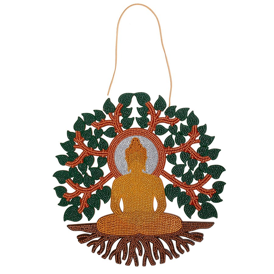 "Buddha Dreams" Crystal Art Hanging Decoration 30x30cm