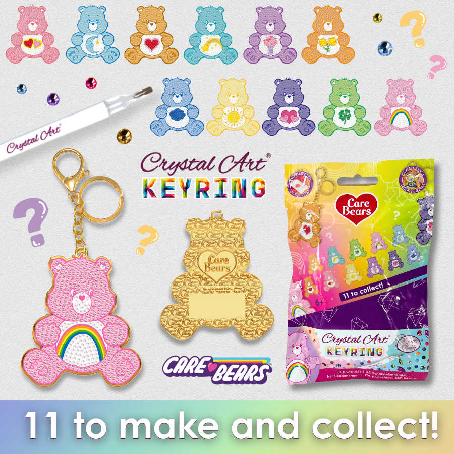 Care Bears Crystal Art Keyring - Blind Bag