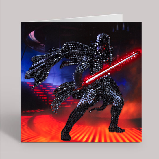 CCK-SWS801: Darth Vader 18x18cm Crystal Art Card