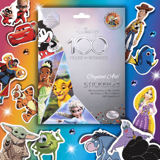 disney 100 diamond painting sticker pack 278386