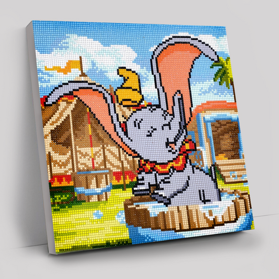 CAK-DNY712M: Dumbo's Bath, 30x30cm Crystal Art Kit