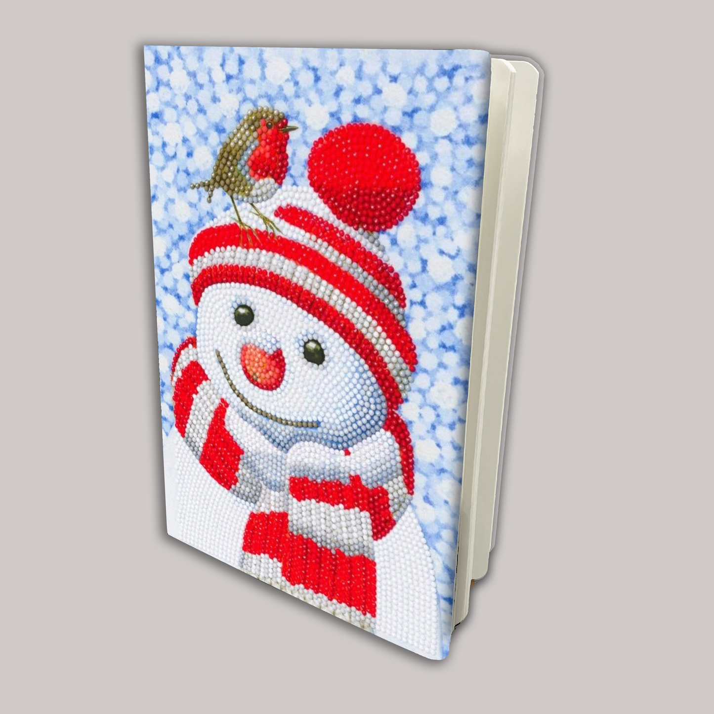 CANJ-6 "Friendly Snowman", Crystal Art Notebook