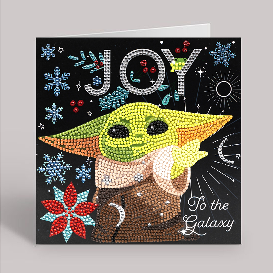 Joy to the Galaxy, 18x18cm Crystal Art Card