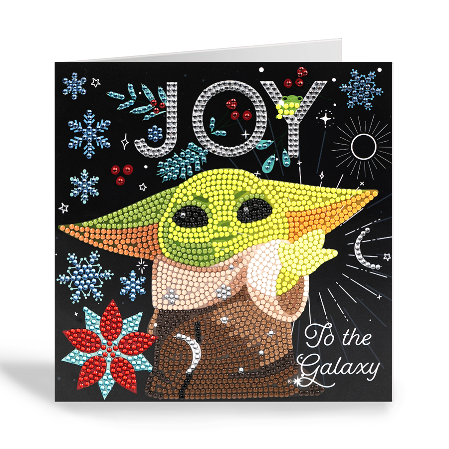 Joy to the Galaxy, 18x18cm Crystal Art Card