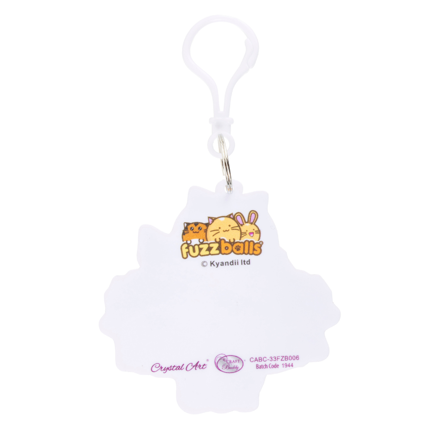 I Will Destroy You Crystal Art Bag Charm Kit Fuzzballs