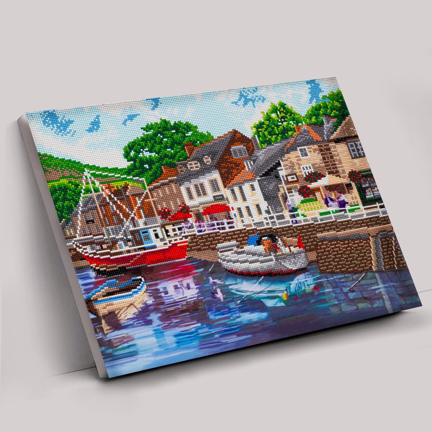 CAK-A162L: "Harbour" 40x50cm Crystal Art Kit