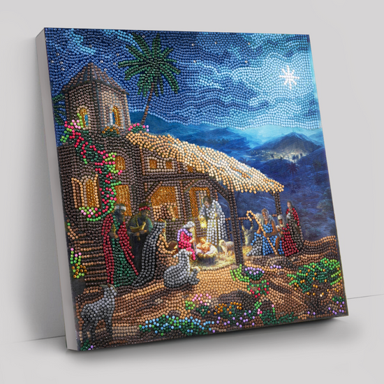 "Nativity Scene" Crystal Art Kit 30x30cm