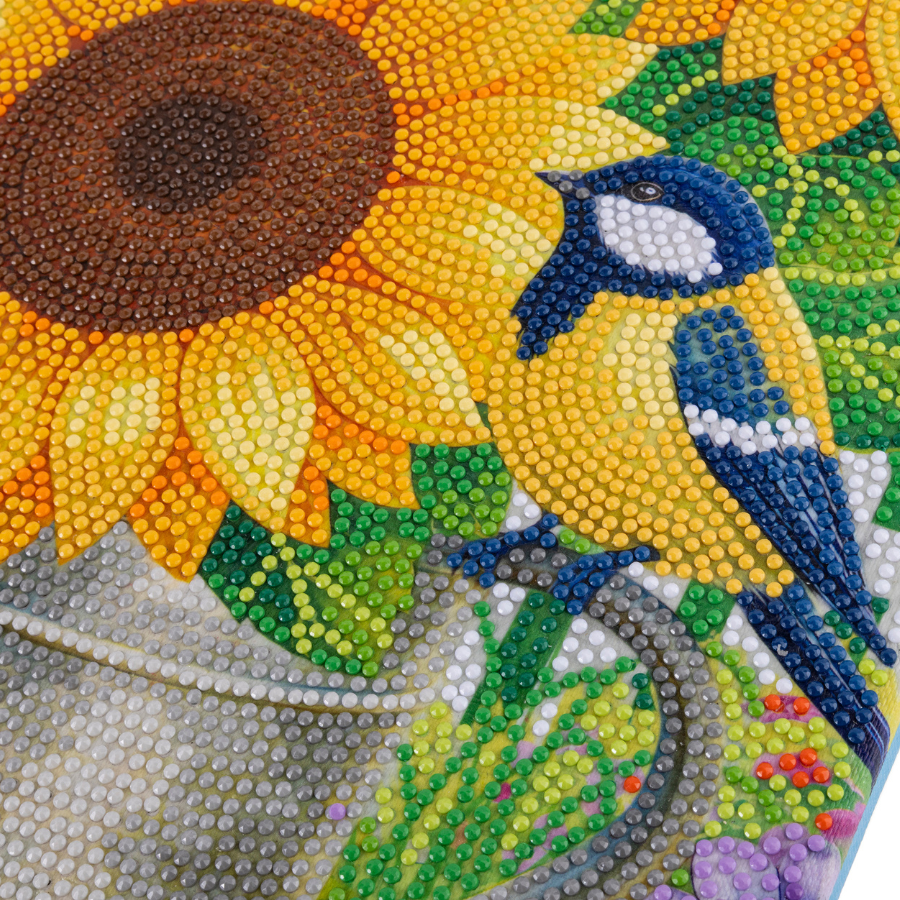 Sparkling Sunflowers Crystal Art Canvas Kit 40x50cm