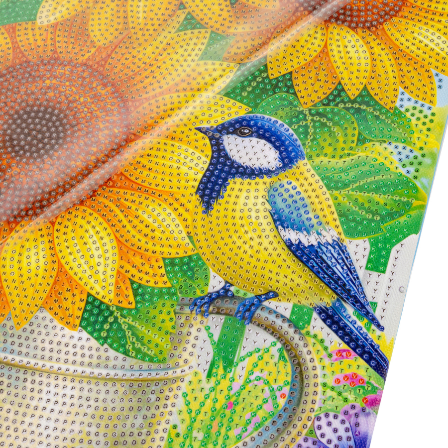 Sparkling Sunflowers Crystal Art Canvas Kit 40x50cm