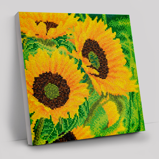 CAK-A172M: "Sunflower Joy" 30x30cm Crystal Art Kit