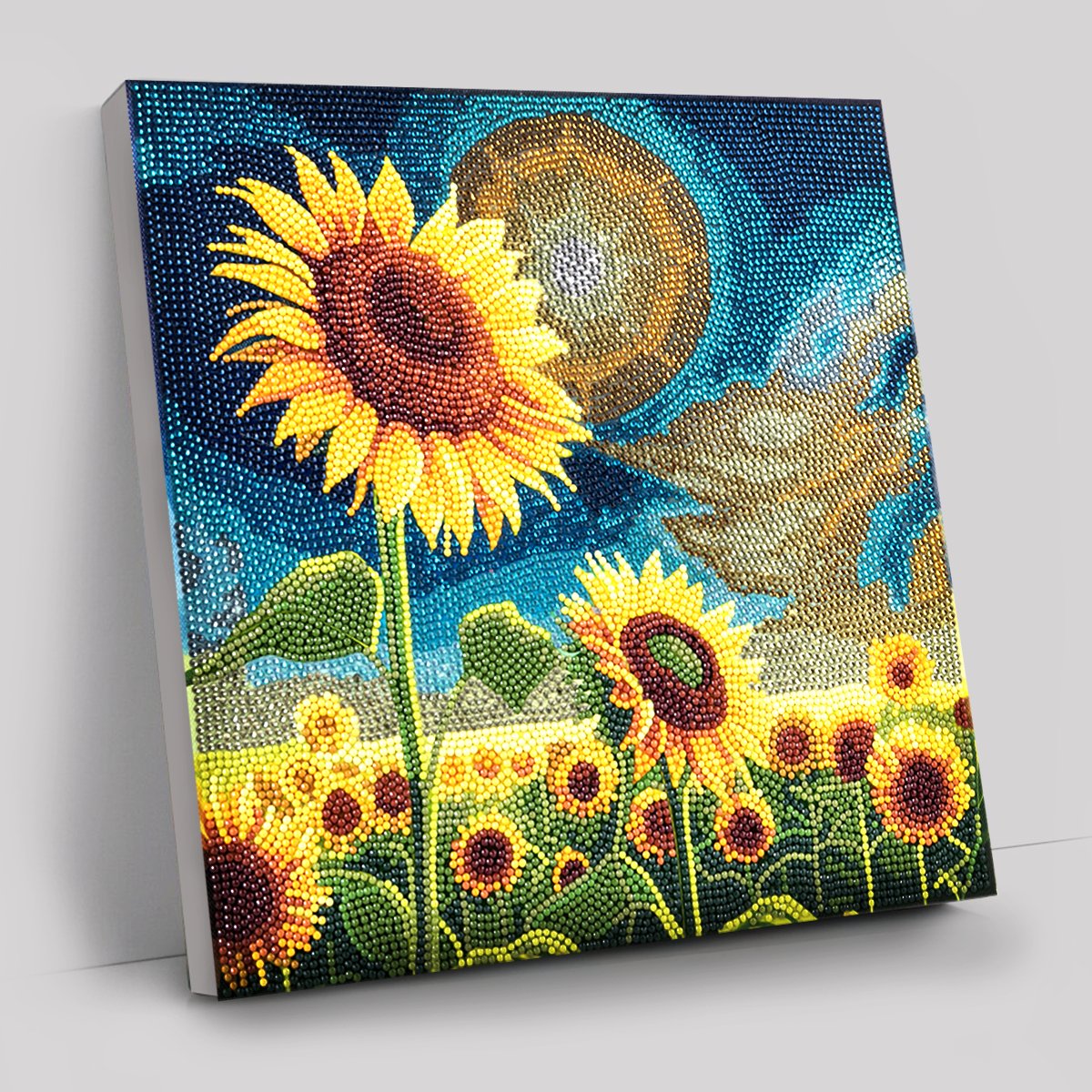 “Golden Sunflower Blooms” Crystal Art Kit 30x30cm