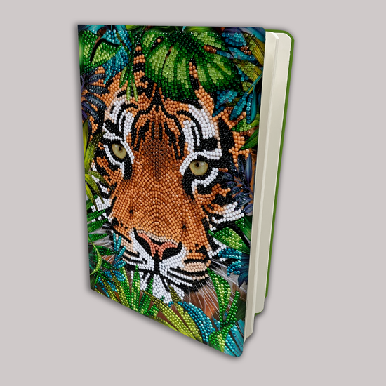 CANJ-20: "Tiger In The Forest" Crystal Art Notebook