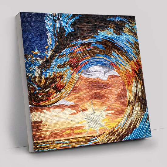 “Tidal Wave” Crystal Art Canvas 30x30cm