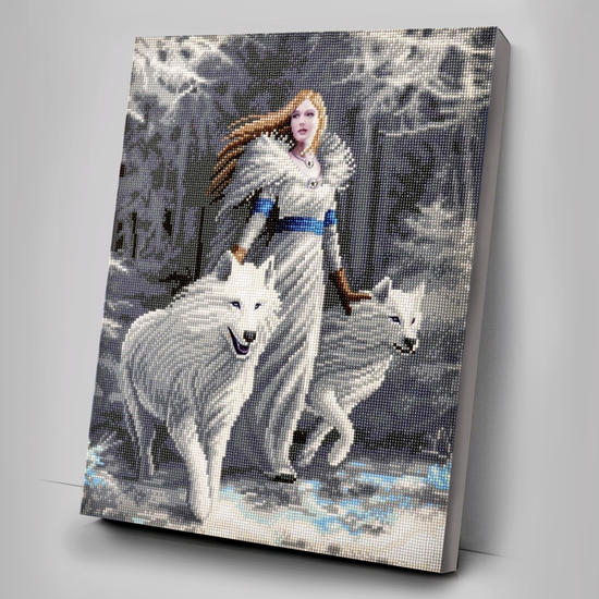 CAK-AST8: "Winter Guardians" 40 x 50cm (Large) - Anne Stokes