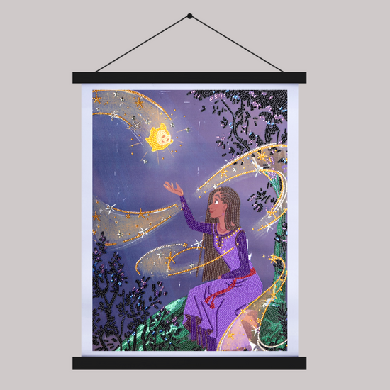 wish crystal art scroll