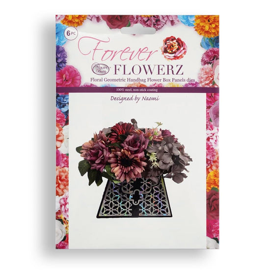 FDP15: Forever Flowerz Floral Geometric Handbag Panel Die Set