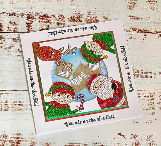 CCST29: Craft Buddy Crystal Art Jolly Santa A6 Stamp Set