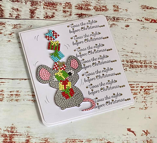 CCST33: Craft Buddy Crystal Art Squeak the Mouse A6 Stamp Set