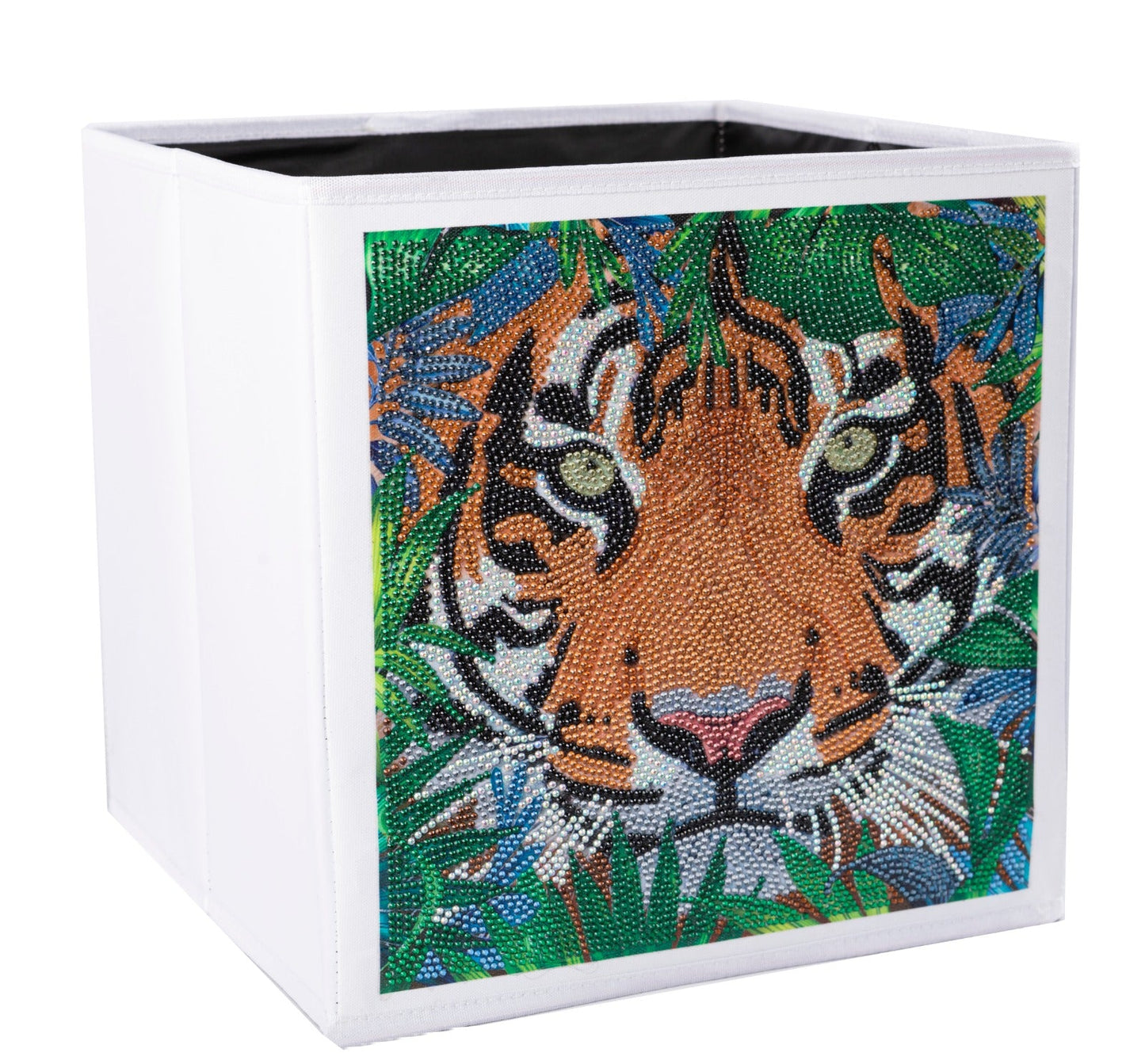 CA-FSBKT12: Crystal Art Folding Storage Box - Tiger
