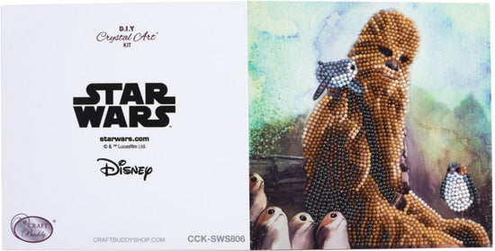 Chewbacca 18x18cm Crystal Art Card - Full View
