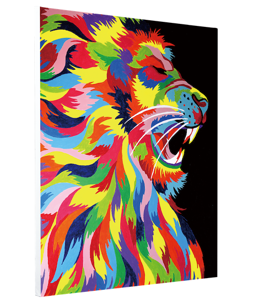 PBN9065D: "The Lions Roar" Craft Buddy 90cmx65cm Paint By Numbers