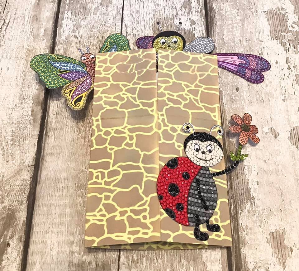 CCST24: Craft Buddy Love Bug Ladybird Crystal Art A6 Stamp Set