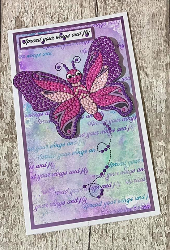 CCST21: Craft Buddy Flutteryby Butterfly Crystal Art A6 Stamp Set