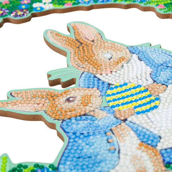CA-WRPRBT01: Peter Rabbit Crystal Art Wreath Kit