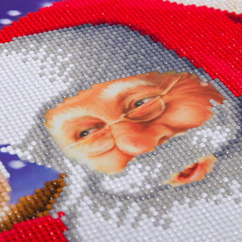 CAK-A110L: "Santa's Best Friend, 40x50cm Crystal Art Kit