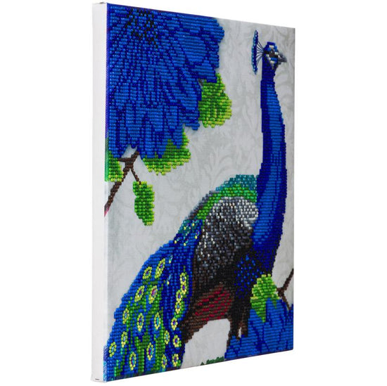 CAK-A118M: Flowering Peacock, 30x30cm Crystal Art Kit