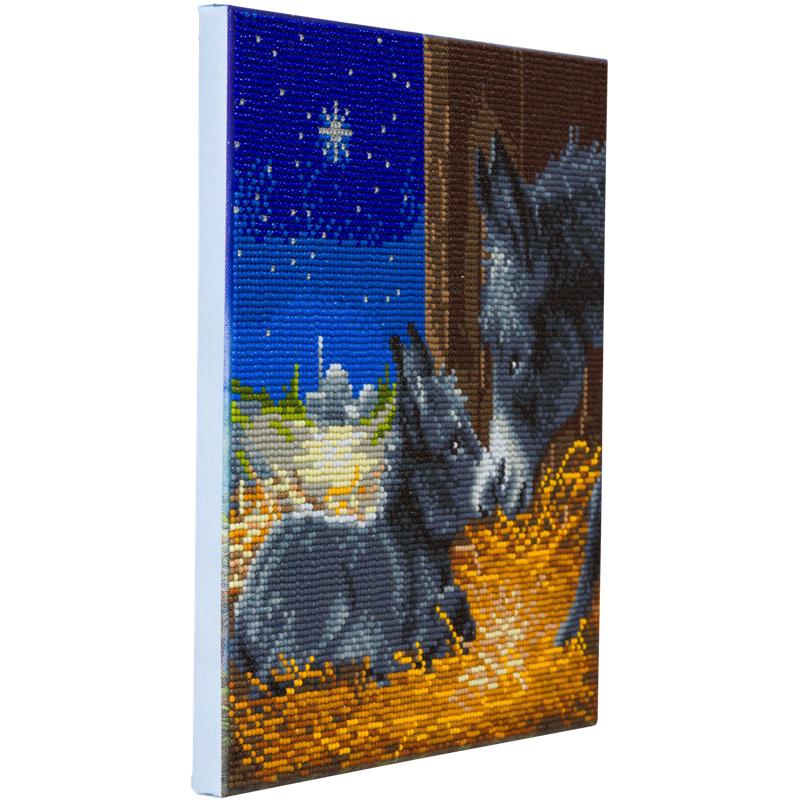 CAK-A119M: Little Donkey, 30x30cm Crystal Art Kit