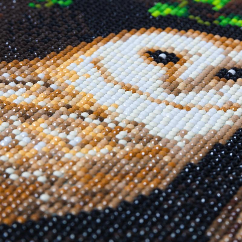 CAK-A121M: "Snowy Owl" 30x30cm Crystal Art Kit