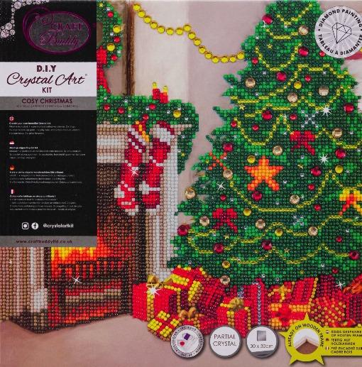 CAK-A130M: "Cosy Christmas" 30x30cm Crystal Art Kit