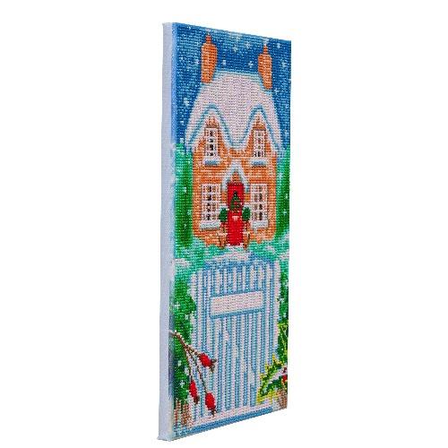 CAK-A136TT: "Snowy House Part 2" 1x 40x22cm Canvas