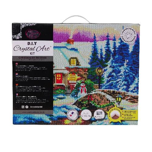 CAK-A141L: "Christmas by the River" 40x50cm Crystal Art Kit