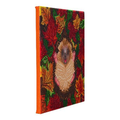 CAK-A146M: "Autumn Hedgehog" 30x30cm Crystal Art Kit