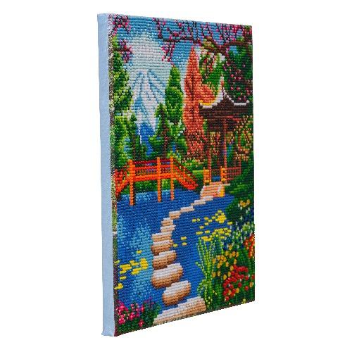 CAK-A147M: "Gardens of Fuji" 30x30cm Crystal Art Kit