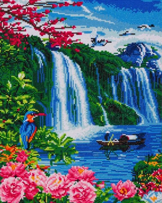 CAK-A150L "Wonderfall Waterfall" 40x50cm Crystal Art Kit